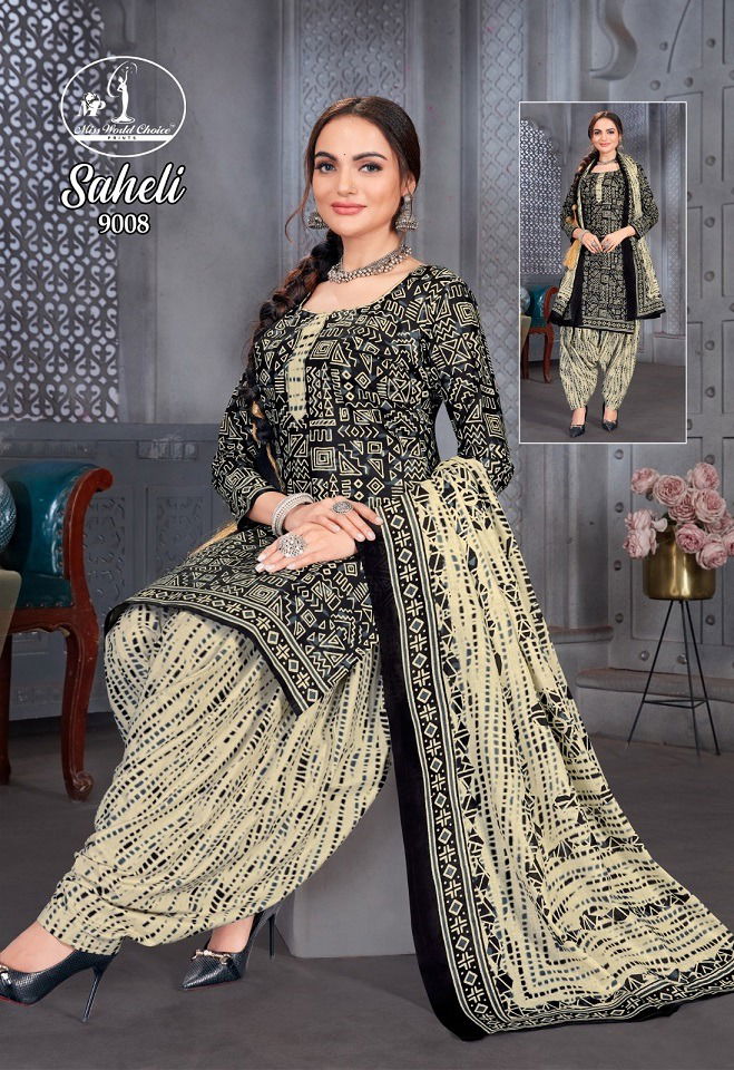 Saheli Vol 9 By Miss World Printed Pure Cotton Dress Material Suppliers In India